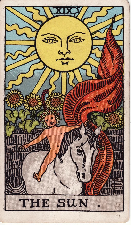 O Sol · baralho Rider–Waite–Smith